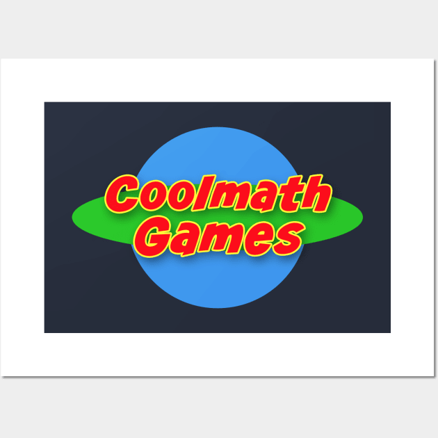 Coolmath Planet Logo Wall Art by Coolmath Games